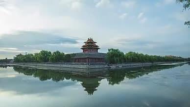 实拍中国风北京故宫角楼视频的预览图